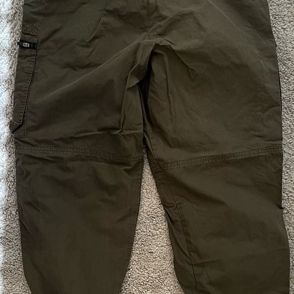 Women's Olive Cargo Joggers - Picture 2 of 3